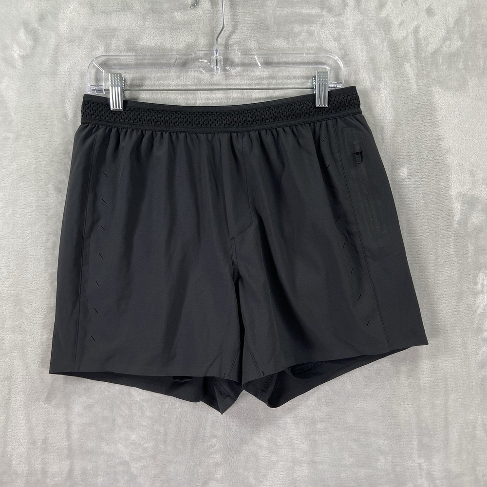 Ten Thousand Shorts Mens Medium Lined 5" Inseam Athletic Training Workout Black